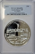 2011 25C Gettysburg NP 5 oz Silver MS69PL